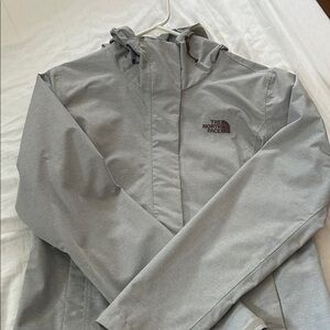 The North Face Women’s Light Gray Raincoat
